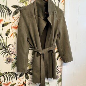 Zara Green Suede Jacket - Small